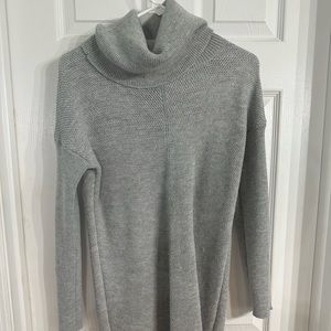 Lulu's turtleneck gray sweater dress